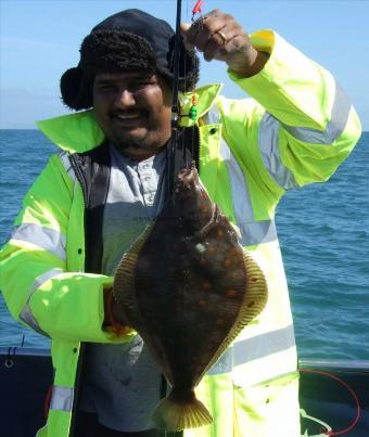 2 lb 4 oz Plaice by Ravie Mandair