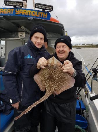 4 lb 5 oz Thornback Ray by Mick and Joel