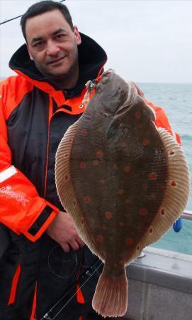 4 lb 8 oz Plaice by David Jensen