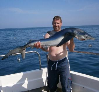 41 lb Blue Shark by Ross Parham