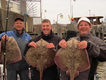 8 lb 5 oz Thornback Ray by Steve, Brian,John.