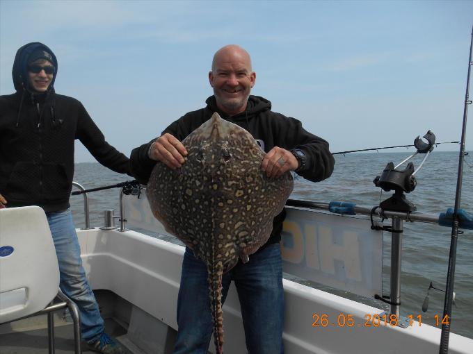 12 lb 5 oz Thornback Ray by Paul