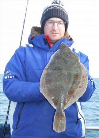 2 lb 11 oz Plaice by John Avery