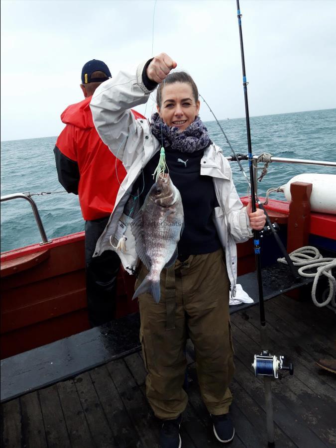 2 lb 8 oz Black Sea Bream by Brian Westwood Group