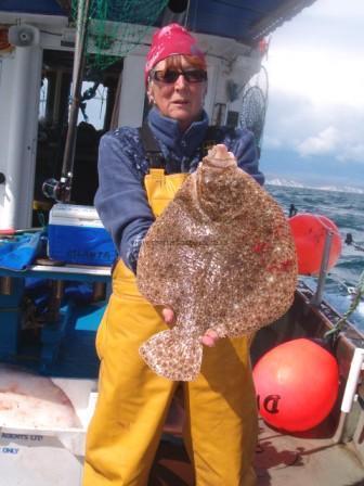 8 lb 10 oz Turbot by Dee Weeding