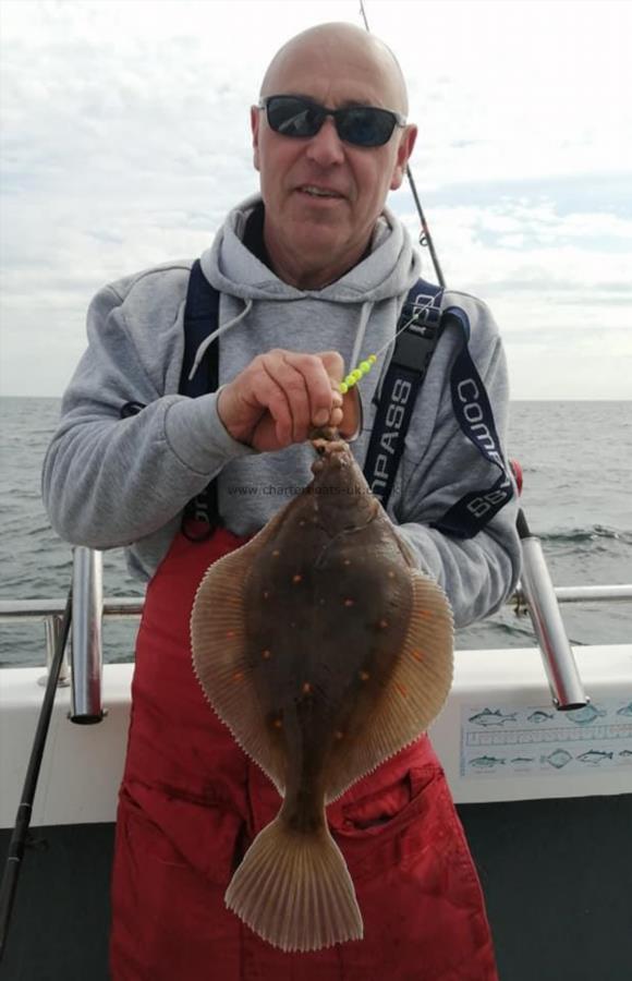 1 lb 9 oz Plaice by Dennis