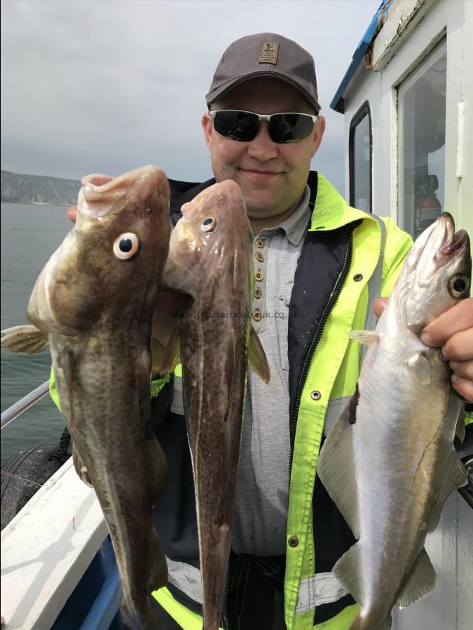 4 lb Cod by Yanis with some of his catch 2nd june