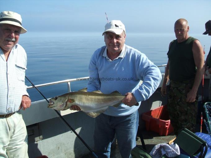 8 lb 10 oz Pollock by First trip on a boat.