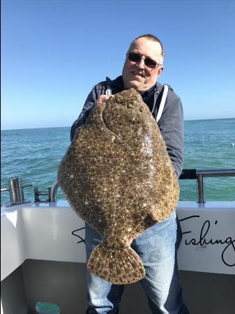 14 lb 12 oz Turbot by Nigel Andover