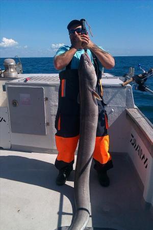 82 lb Conger Eel by Unknown