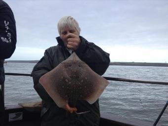 5 lb 8 oz Thornback Ray by Nan's 1st Thornie