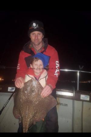 8 lb Thornback Ray by R + R D father & son top angling