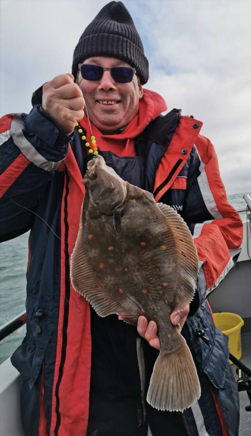 1 lb 14 oz Plaice by Brian Sherwood