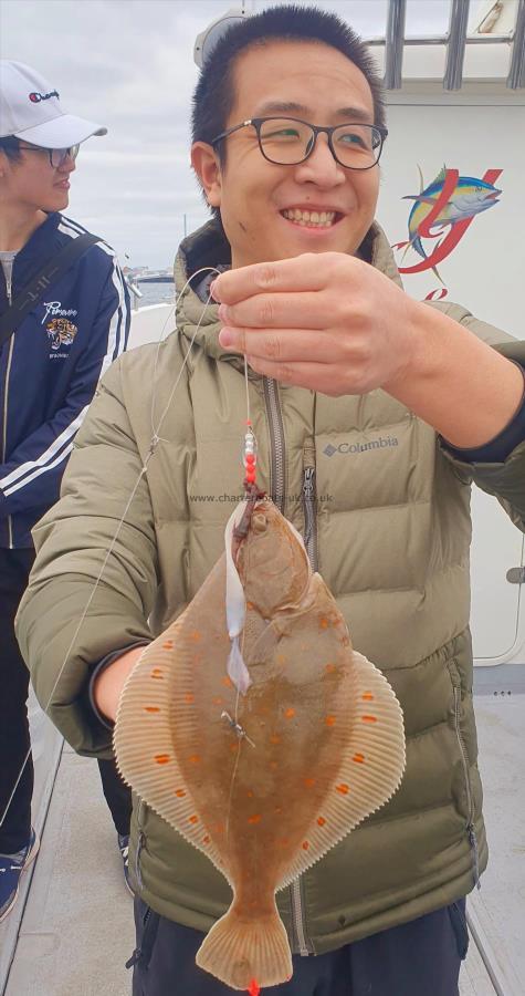 1 lb 6 oz Plaice by Unknown