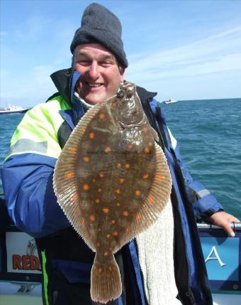 3 lb 2 oz Plaice by Dougie East