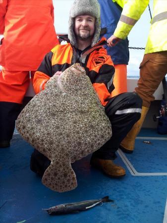 20 lb 5 oz Turbot by Charlie Hunter ocean tackle store lerwick