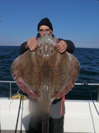 19 lb 14 oz Undulate Ray by Len Miles