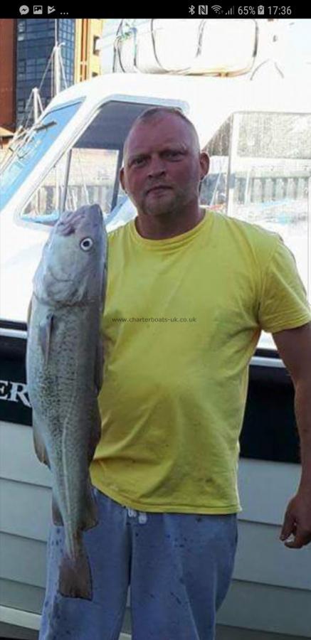 12 lb 8 oz Cod by Richy Carr (skipper)