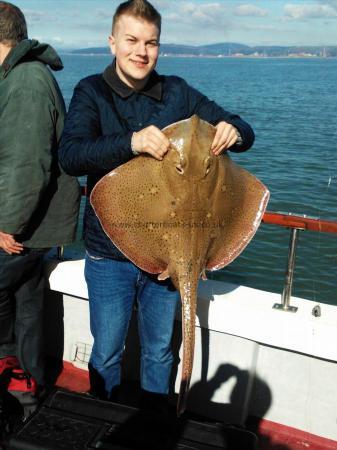 18 lb 6 oz Blonde Ray by Sam Cowles
