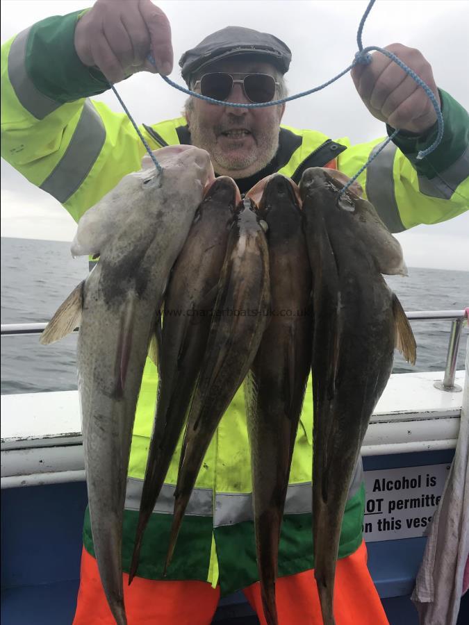8 lb Cod by Bernie  catching cod on HEIDI j