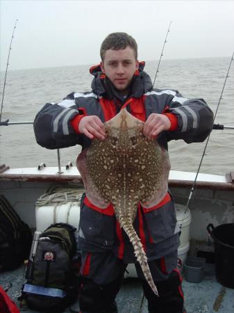 12 lb 8 oz Thornback Ray by Dale