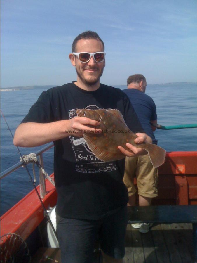 2 lb Plaice by Simon Clark party from Bournemouth....
