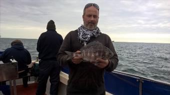 2 lb 8 oz Black Sea Bream by Stephen Wake