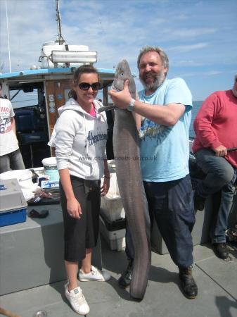 65 lb Conger Eel by Sophie (first time fishing)