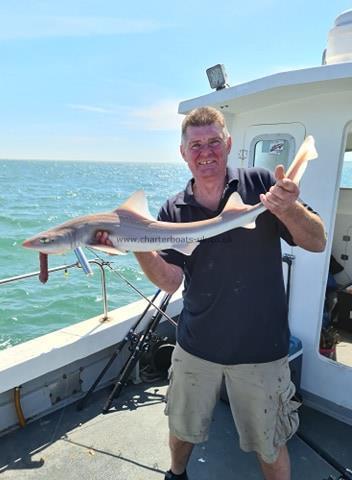 7 lb Smooth-hound (Common) by Les Wake