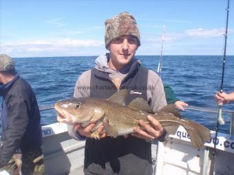 4 lb Cod by Nathan from Kirby Moorside North Yorkshire.