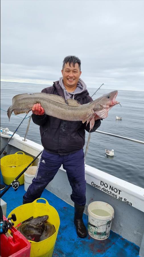 14 lb 8 oz Ling (Common) by Gordon ,   Spennymoor   Co.Durham