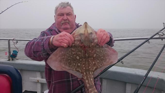 7 lb 4 oz Thornback Ray by Rod from canterbury
