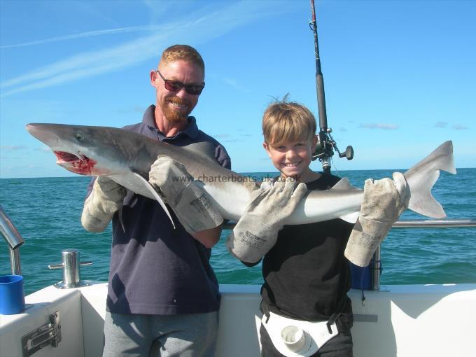 30 lb 4 oz Tope by Stuart & Jack Barnes