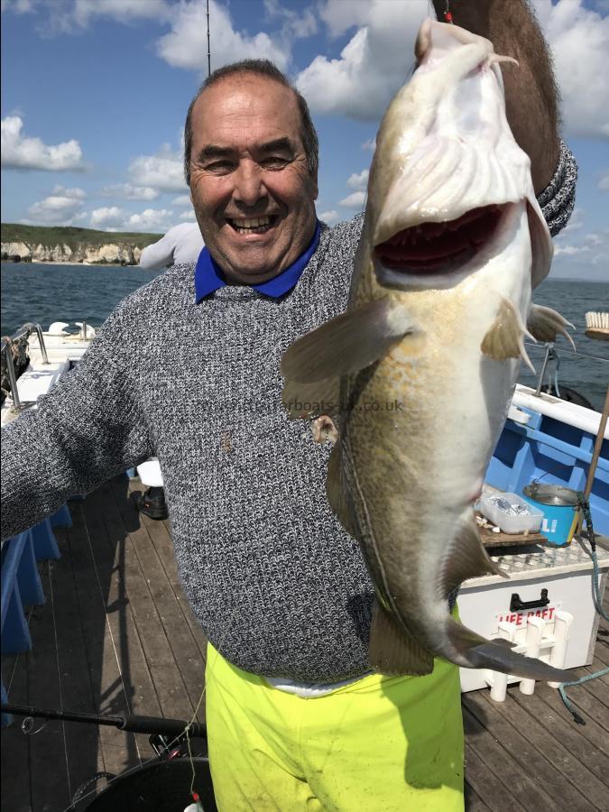 7 lb Cod by Bob from Wakefield with one of his fish caught