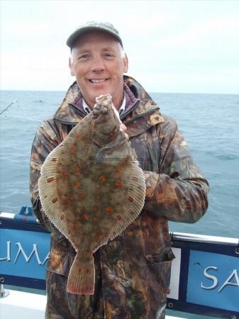 3 lb 9 oz Plaice by Fred Bolt