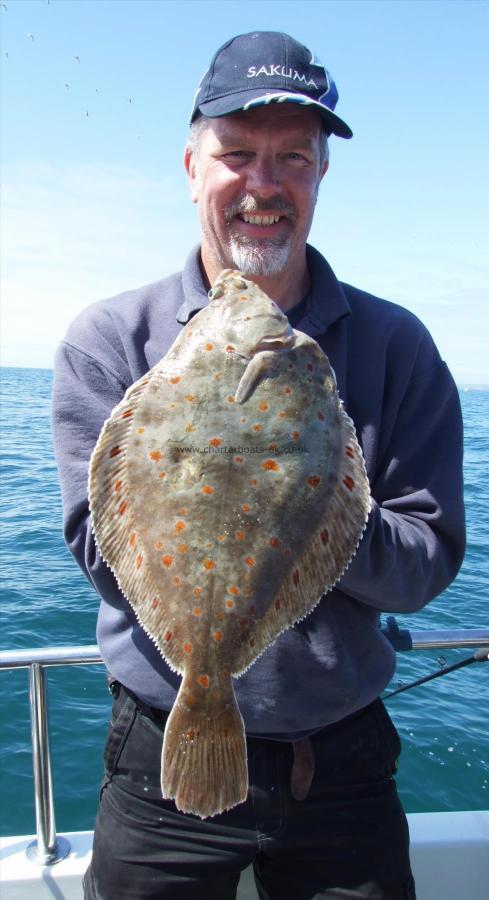 3 lb 9 oz Plaice by John Hinton
