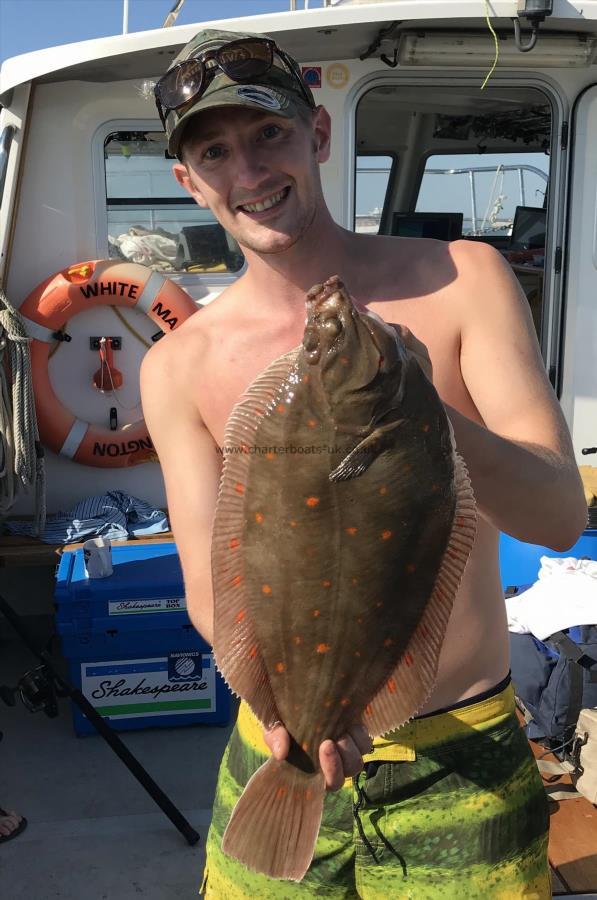 3 lb 5 oz Plaice by Harry Quillam