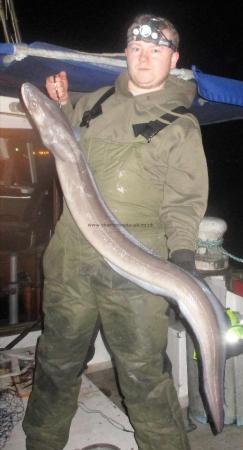 12 lb Conger Eel by Tom Morgan