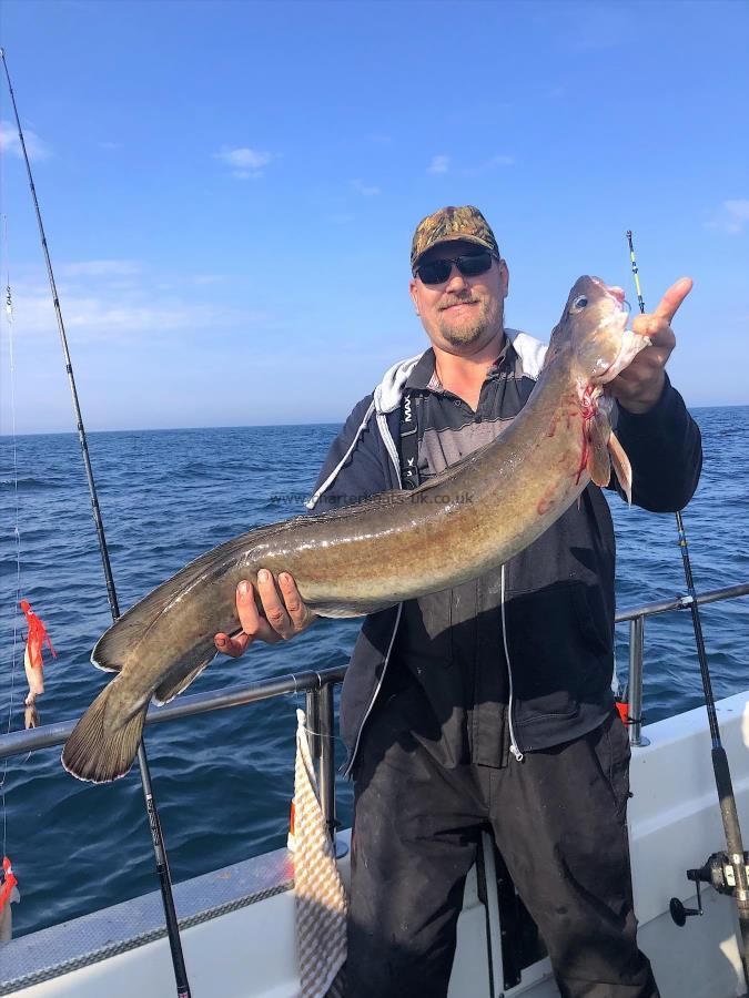 12 lb 8 oz Ling by Jim Lister