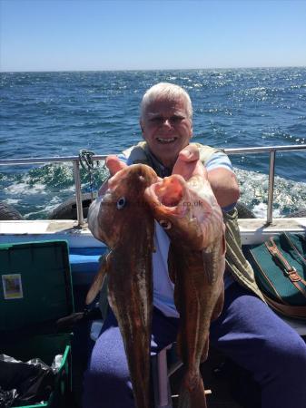 8 lb Cod by trevor with some of his fish caught 30/6/2015
