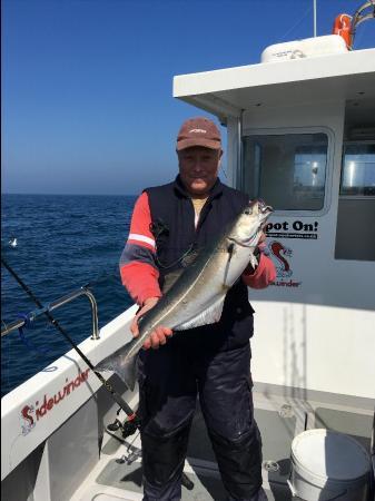 7 lb 10 oz Coalfish (Coley/Saithe) by Unknown