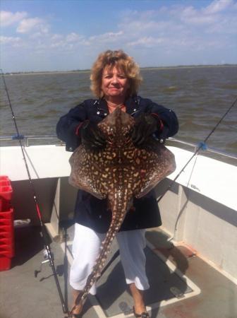 12 lb 4 oz Thornback Ray by Yvonne