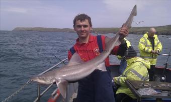 18 lb 7 oz Smooth-hound (Common) by Unknown