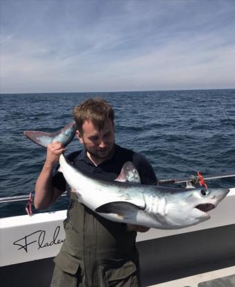 38 lb Porbeagle by Jake Brotherhood