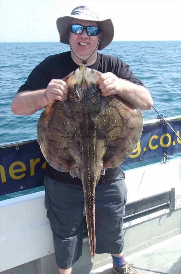 14 lb 8 oz Undulate Ray by Peter Gillett