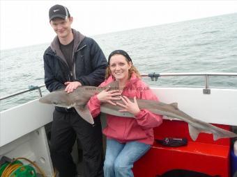 42 lb Tope by Ambers first tope. The smile says it all.