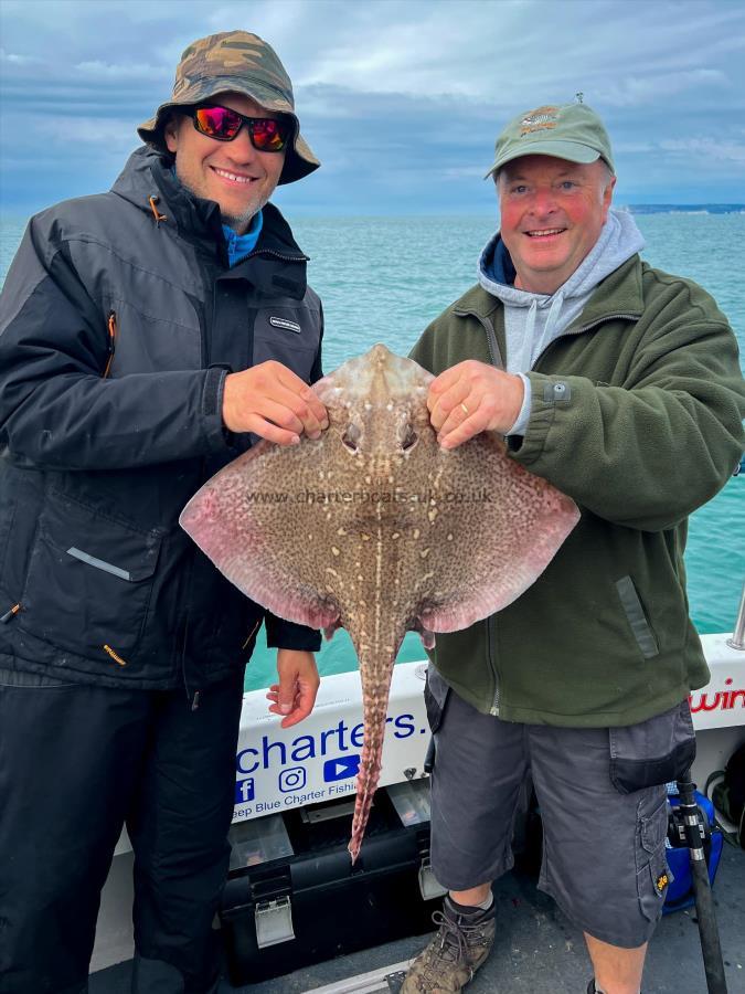 11 lb Thornback Ray by This fish took both Keith & Alex’s baited hooks.