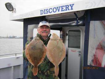 2 lb Plaice by The Colonel with two Plaice
