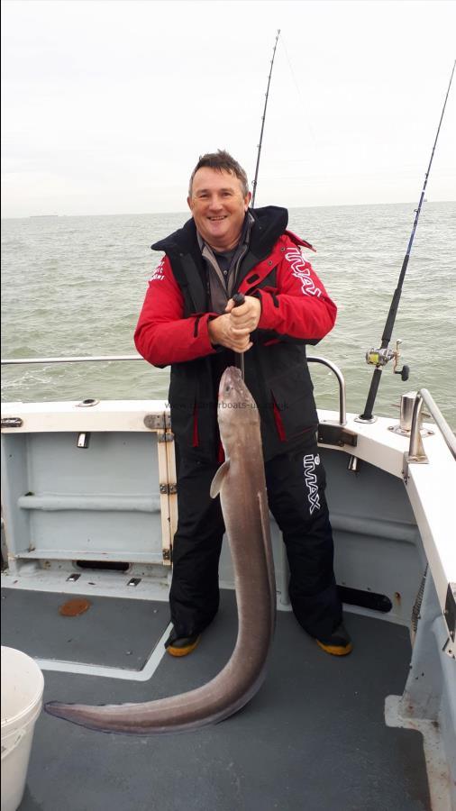 36 lb Conger Eel by Bill Jon