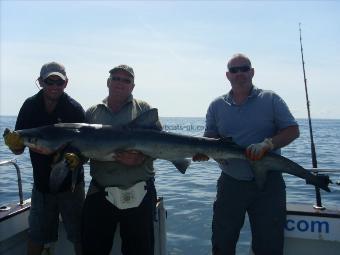 97 lb 7 oz Blue Shark by Peter Schesselman